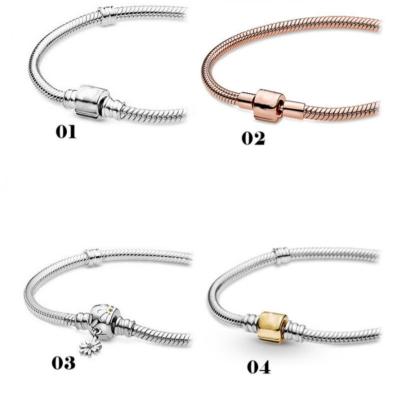China 2023 hot selling product FASHIONABLE Daisy Snake Bone Bracelet 925 Sterling Silver Fashion Jewelry Hot Selling for sale
