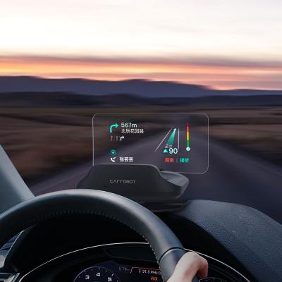 China Voice New CARROBOT HUD Display Intelligent Alarm System Universal Control Windshield Projector Driving Security Over Speed Limit Warning Display for sale
