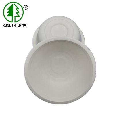 China Disposable 500ML biodegradable disposable bagasse pulp bowl for sale