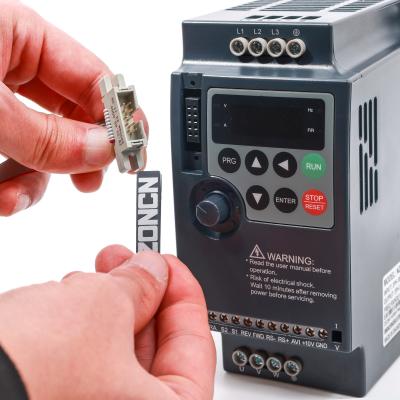 China 380V VFD Drive 3-Phase Low Voltage Inverter with Variable Speed for 0.75KW Motor for sale