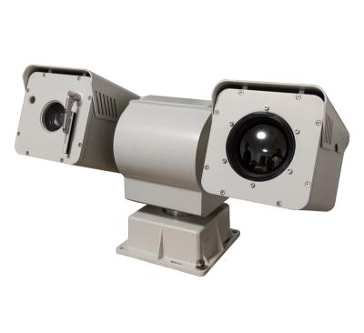 China Human motion tracking day and night human dual spectrum AI recognition and long term PTZ thermal imaging automatic tracking infrared camera for sale
