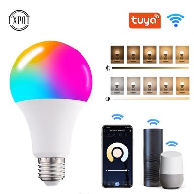 China High Efficiency Fxpot Hot Products Tuya Wireless WIFI Led Bulb RGB Dimmable E27 E26 B22 10W Led WIFI Smart Bulb for sale