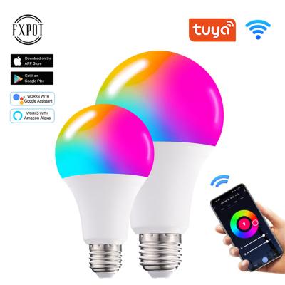 China High Efficiency Fxpot Energy Saving E27 E26 B22 RGB Dimming WiFi Control Smart LED Lighting Bulb With Alexa Google for sale