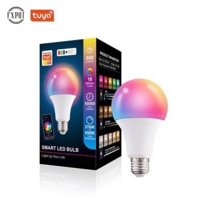 China High Efficiency Fxpot New Design Wireless Smart Bulb Home Alexa Lamp 10W E27 RGB Led Bluetooth Light Bulb With Google Home for sale