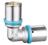 China DIN EN 10226-1 Brass Press Fittings Copper Press Elbow for PE pipes for sale