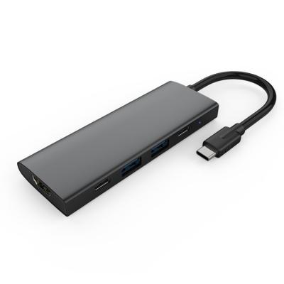 China High Speed Data Transfer 5 in 1 USB Hub Docking Station 4K Video Output Dock MYHH003 for sale