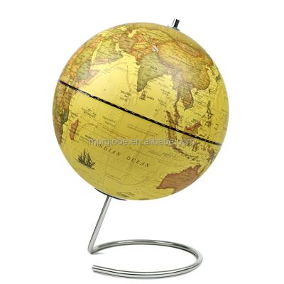 China Home Office Education 22.8cm Diameter Decorating Stainless Steel World Globe for sale