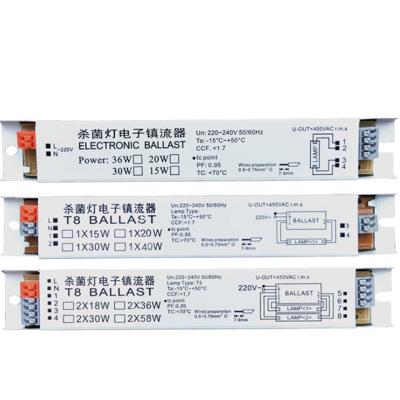 China AC 220V Electronic Compatible Metal T5 Electronic Ballasts Fittings For Fluorescent Light Lamp UV Germicidal Tube CE Certificate 21*3*2cm for sale