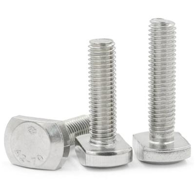 China din186 connection T-bolt hammerhead bolt 304/316 stainless steel m6 m8 for sale