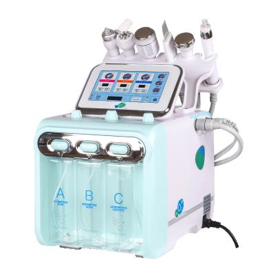 China Removing Blood Vessels On Promotion Hydraulic Facials Microdermabrasion High Power 6 In 1 Hydra H2O2 Aqua Peel Small Bubble Facial Machine for sale
