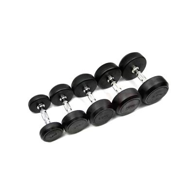China Cheap Custom Factory Supplied Hex Dumbbell Exercise Equipment Cast Iron Rubber Dumbbell for sale