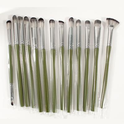 China Fan Sweep Your Own Logo Gold Color Quality Essential 13 Pcs Makeup Brush Eyeshadow Base for sale