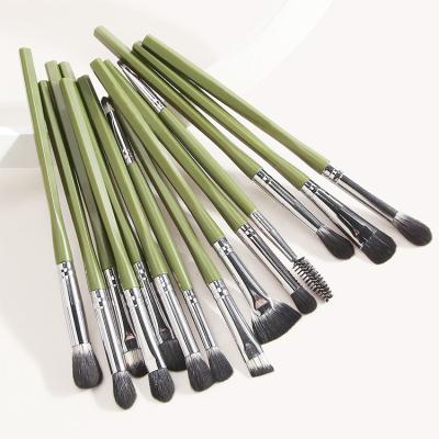 China Mini Setbrochas De Maquillaje Marca 13set High Quality Golden Makeup Set Brush Fan Brush Travel Size Supplier for sale