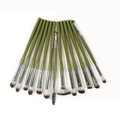 China Fan Brush Woman Fashion - Low Price 20pcs Customizable Zebra 13pcs Green Makeup Brush Set for sale
