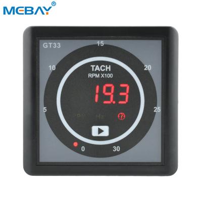 China Digital RPM Meter GT33 Tachometer For Diesel Generator 72mm * 72mm * 58mm for sale