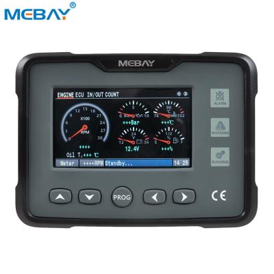 China Building Material Shops Mebay Diesel Engine Parameter Monitor Panel Meter Multiple Measurement GM70CH For Sprinkler Cart Water Tank Truck for sale