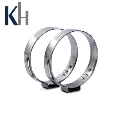 China Glass Pipe Clip Single Ear Flange Plastic Pipe Clamp For Pipe Stainless Steel for sale