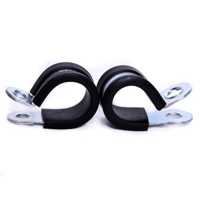 China Support stainless steel with rubber band pipe clamp for sale