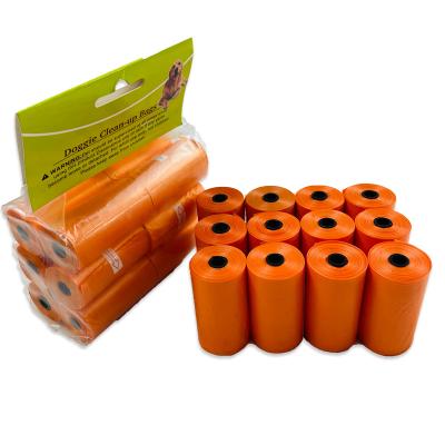 China Best Quality Direct Selling Environmentally Friendly Biodegradable Strong Waterproof Dog Poo Bag Viable Scented Dog Poop Bags 12 Refill Roll for sale
