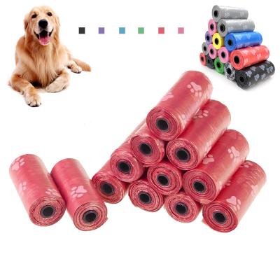 China Factory Stocked Direct Sales Customization Printed Small Dog Waste Biodegradable Environmental Friendly Plastic Poop Bags Bulk for sale