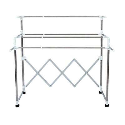China Adjustable silver adjustable foldable a stainless steel luandry target stand for sale