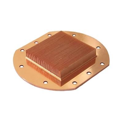 China Customized High Precision Copper Aluminum Skiving Fin Heatsink for Electronics Cooling Solutions Skiving Fin Heatsink for sale