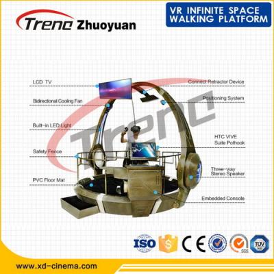 China Simulator van de Pretpark9d de Virtuele Werkelijkheid met Hyper fijn Virtueel het Lopen Platform Te koop