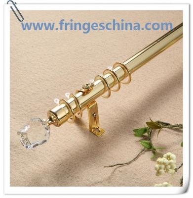 China Hot selling delicate crystal glass finials for curtain rods pipes for sale