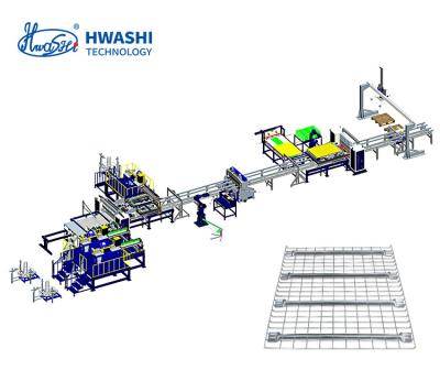China Hwashi Upgrade uw productieproces met Automatische Kooien Lasmachine voor Wire Mesh Deck Shelving Te koop