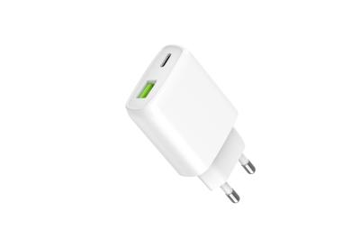 China ABS Dual-Port Fast Charger with USB-C and USB-A Customized OEM Support for sale