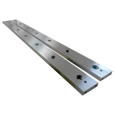 China OEM Industry Straight Perforation Tungsten Steel Cold Sheet Metal Shearing Guillotine Paper Cutting Machine Blade for sale