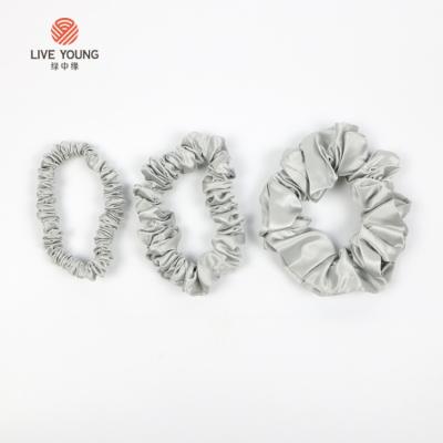 China Slik Environmental Friendly Scrunchies Set Hot Sale Solid Color Hair Ties Elastic Satin Big Size for sale