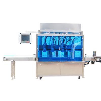 China Food Sanwan Factory Direct Custom Stainless OEM High Speed Full Automatic Bottle Cosmetic Four Spout Tracking Filling Machine Equipm for sale