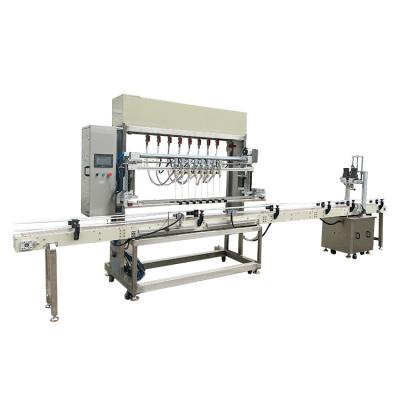 China Manufacturer Professional Wholesale Customized Automatic Corrosive Liquid 8 Nozzle Bottle Liquid Filling Machine For Toilet Cleaner for sale