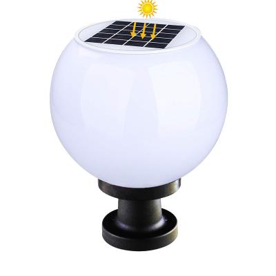 China Hot Outdoor Factory Sales Wireless Automatic Garden Yard Gate Plastic Solar Square Post Lights Waterproof Led Decoration Garden Pillar Lamp for sale