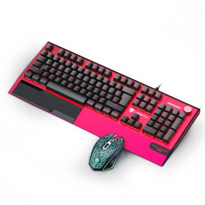 China For Gaming RGB LED Backlit Wired Keyboard and Keyboard Feel Combo Mouse and Mechanical Mouse, and 7 Button 3200 DPI for Gamer for sale