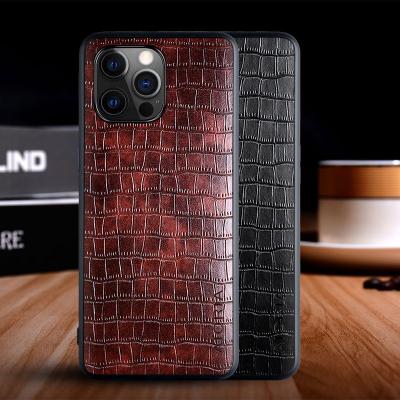 China Unique Crocodile Leather Phone Case For Apple iPhone 11 12 13 Pro 6 7 8 X XS XR Max High Quality for sale