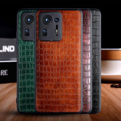 China Shockproof Crocodile Leather Case For Xiaomi MI Mix 4 Custom Logo High Quality Back Cover for sale
