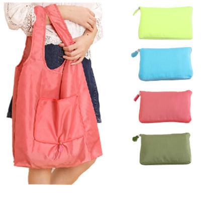 China Universal Custom Waterproof Foldable Shopper Bag 210D Ripstop Polyester Reusable Grocery Bag for sale