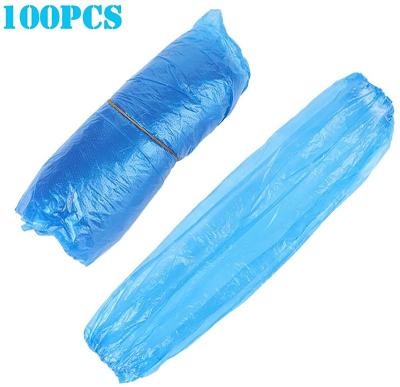 China Machine made factory selling disposable waterproof dustproof PE sleeve for kitchen food production clean room for sale