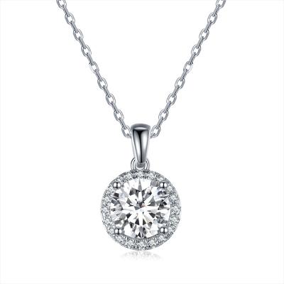 China FASHIONABLE Custom Jewelry Zircon Women's Necklaces Sterling Silver 925 CZ Diamond Minimalist Necklace Men's Pendant Necklace for sale