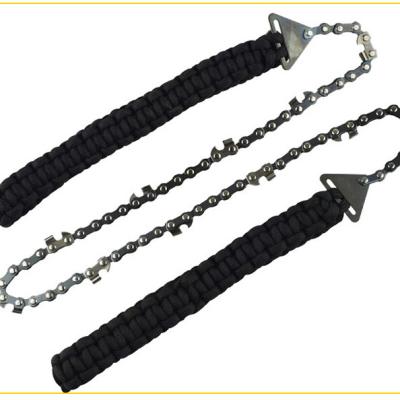 China Survival Pocket Chainsaw 3X Hand Chainsaw Hot Selling Faster Shaft Cutting 33 Serrated 24 Inch Increasing Speed Camping Survival Kit for sale