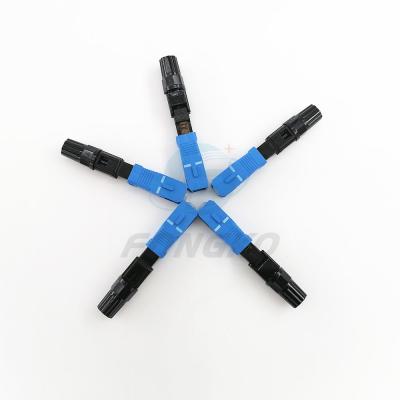 China SC UPC Fiber Optic Fast Connector For FTTH Drop Cable Field Termination for sale