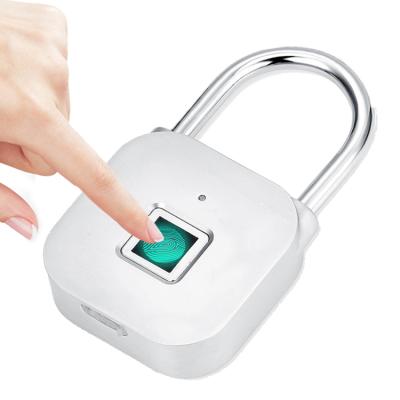 China Towel/household/cabinet/luggage/bike/Refrigerator entry fingerprint padlock anti-theft fingerprint padlock wooden smart anti-theft fingerprint padlock for sale