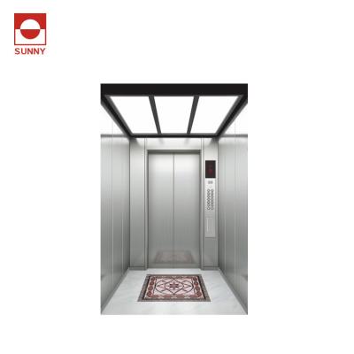China Guided Elevators Counterbalance Rear High Speed Elevator , Small Machine Elevator Part Type for sale