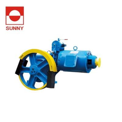 China Wide-speed Applicable Load 630 Kg Pulley 400mm Lift Fitted Traction Machine SN-TMYJ 135 for sale