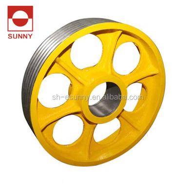 China Passenger Elevator Elevator Parts Iron Wheels Diverting Sheave Nylon Pulley for sale