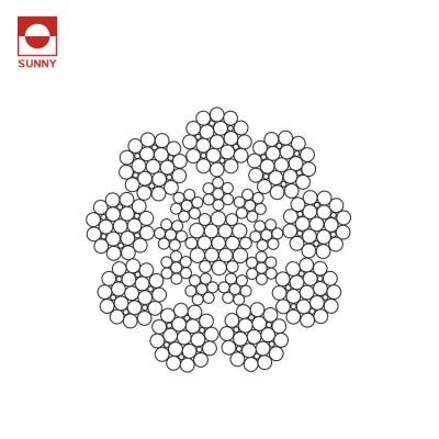 China Modern steel wire 9*25f-Iwrc rope recommend to use in high speed elevator for sale