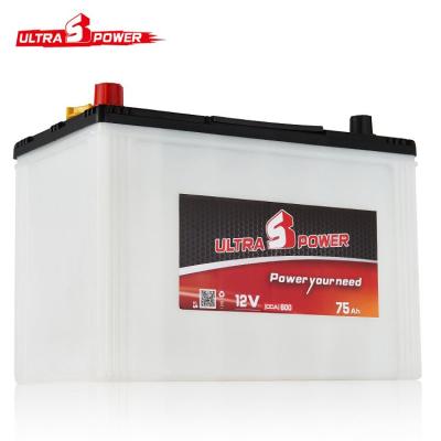 China Factory Price Dry charged Lead Acid Battery 12V Automotive Car battery JIS for sale
