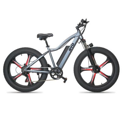 China Inch 48V 350W 500W 750W Electric Bicycle Aluminum Alloy 7 Speed 26 Speed e Bike Mountain Offroad Fat Tire for sale